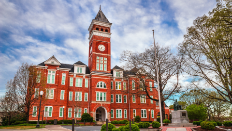 a building on clemson university's campus